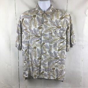 Vintage Elliott Bay Men's Rayon Tropical Camp Button Down Shirt Sz. S
